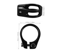 DECORNIJIA Abrazadera Sillín Bicicleta Aluminio con Tornillo para Bicicletas Plegables Clip Seguro Compatible para Cuadros Aluminio Recambio Ciclismo Road Bike