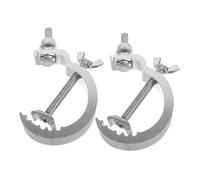 DECORNIJIA Abrazaderas para Armaduras de Iluminación de Escenario 2 Piezas Gancho Metálico Antideslizante de 17 MM de Ancho Resistente Corrosión Compatible Luces LED y Cabezas Móviles