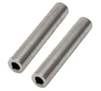 DECORNIJIA Adaptador de Audio Estéreo Hembra a Hembra 635 MM Conector de Adaptador para Micrófono y Altavoz Compatible Amplificadores y Guitarras Pack de 2 Piezas para Equipos de Sonido