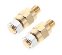 DECORNIJIA Adaptador Poste Batería Latón Tuercas Hierro Convertidor Terminal Lateral para Coche Kit Extensión Borne Batería Conexión Eléctrica Fiable y Resistente