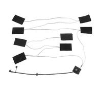 DECORNIJIA Almohadilla Calefactora de Fibra de Carbono USB para Ropa DIY Chaleco y Chaqueta Control Dual 3 Niveles de Temperatura Lavable Segura Apagado Automático para Exteriores E