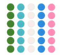 DECORNIJIA Almohadillas de Repuesto para Difusor de Aceites Esenciales 25 MM Discos Redondos de Fibra de Algodón 250 Piezas Lago Manzana para Collares Aromaterapia Uso en Hogar y