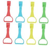 DECORNIJIA Anillos de Agarre para Cuna Ñiño 8piezas, Ayuda para Aprender a Pararse, Plástico Ligero y Fácil de Llevar, Herramienta de Entrenamiento para Caminar Niños