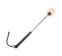 DECORNIJIA Baquetas para Bombo de Acero Inoxidable Mango Ergonómico y Cabeza de Fieltro, Accesorio Duradero para Bandas y Grupos de Música