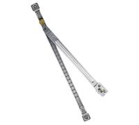 DECORNIJIA Barras de Seguridad para Ventanas Corredizas y Puertas de Vidrio, Barra Telescópica Antiviento sin Taladrar, Limitador de Apertura Fácil de Instalar para Control de Seguridad en