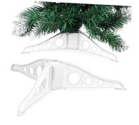 DECORNIJIA Base para Árbol de Navidad Blanca de Resistente con Estructura Estable y Diseño Elegante Soporte Desmontable Fácil de para Decoración Navideña