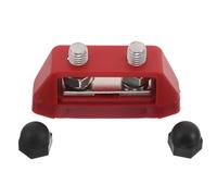 DECORNIJIA Bloque de Distribución de Energía con Barra Colectora Doble Perno Cubierta Protectora para Conexiones Seguras Coche Barco y Sistemas Automotrices