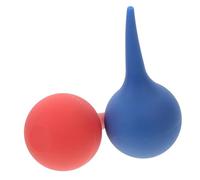 DECORNIJIA Bola del Bulbo Auricular de Goma 75ml para Limpieza Fácil y Delicada del Oído, 2 Piezas para Uso en Casa y Viaje, Colores Varios y Material Duradero