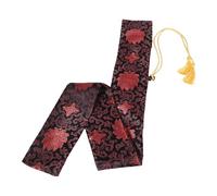 DECORNIJIA Bolsa de Transporte para Espadas de 135 CM en Seda Ligera, Funda Protectora Estampado de Nubes Rojas, Adecuado para Esgrima y Prácticas de Kung Fu