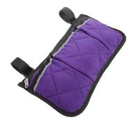 DECORNIJIA Bolsa Lateral para Silla de Ruedas y Cochecitos para Bebés, Bolsa Colgante Multifuncional, Tamaño 32.5x18 Cm, Color Púrpura, Compatible Reposabrazos, Almacenamiento Práctico