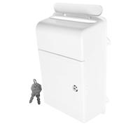 DECORNIJIA Buzón de correspondencia con cerradura para pared Caja de almacenamiento multifuncional blanco para negocio y uso comercial