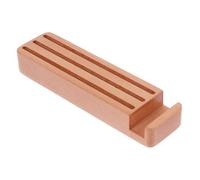DECORNIJIA Caja de Almacenamiento Multifuncional para Púas de Guitarra de Madera de Haya, Soporte para Teléfono Móvil, Color Caqui, 1 Unidad, Organizador Práctico para Músicos Span Style=