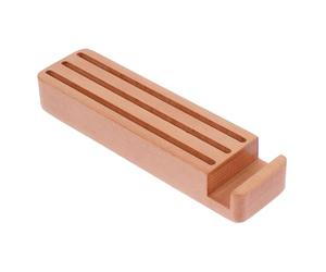 DECORNIJIA Caja de Almacenamiento Multifuncional para Púas de Guitarra de Madera de Haya, Soporte para Teléfono Móvil, Color Caqui, 1 Unidad, Organizador Práctico para Músicos Span Style=