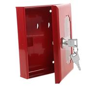 DECORNIJIA Caja de Llaves de Emergencia para Puertas Caja Metálica de Seguridad con Cerradura Montaje Pared para Llaves Tarjetas y Objetos Peligrosos Rápido Situaciones Urgentes