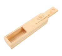 DECORNIJIA Caja de Recuerdos para Anuncio de Embarazo Corazón, Madera Natural, Tamaño Compacto, Almacenamiento Seguro de Prueba de Embarazo, Adecuado para Revelar Sorpresa a Padres y Abuelos