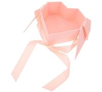 DECORNIJIA Caja de Regalo Corazón Pequeña Rosa con Tapa Abatible para San Valentín Día Madre Bodas y Aniversarios Elegante y Segura para Dulces y Detalles