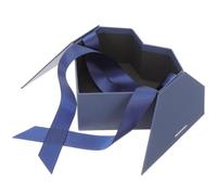 DECORNIJIA Caja Grande en Forma de Corazón Multifuncional para Regalos, Color Azul Tesoro, Doble Apertura y Cinta Elegante, Adecuado para Cumpleaños y Bodas, Decoración Romántica y Embalaje