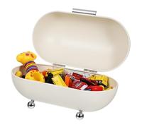 DECORNIJIA Caja Metálica para Pan con Puerta Enrollable Hermética Resistente Hierro para Conservar Frescura Almacenamiento Seguro de Pan y Accesorios de Cocina Diseño Vintage para Hogar