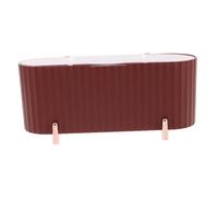 DECORNIJIA Caja Organizadora con Tapa para Pañuelos Faciales y Cosméticos Almacenamiento Versátil para Toallas Higiénicas y Maquillaje Diseño Moderno para Baño y Tocador