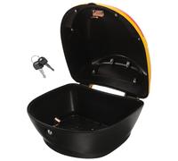 DECORNIJIA Caja Trasera para Motocicleta y Scooter Pequeña Caja de Almacenamiento Resistente Color Amarillo Diseño Práctico y Material Plástico Duradero para Herramientas y Objetos Pequeños