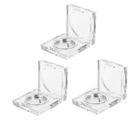DECORNIJIA Cajas de Sombras y Coloretes Transparentes 6 Piezas, Tamaño Compacto, Portátiles para Maquillaje, Bandejas Vacías para Guardar Colorete, Uso para Viaje, Conjunto Contenedores