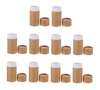 DECORNIJIA Cajas Prácticas De Almacenamiento y Empaque De Cilindros Para Botellas De Aceite Esencial, Papel Kraft Reciclable, Tamaño Mediano, Reutilizable, Adecuado Para Viajes y Organización