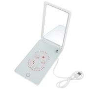 DECORNIJIA Calentador de Mascarillas Faciales Portátil USB Blanco Espejo de Maquillaje Integrado para Cuidado Piel en Casa y Viaje Compatible Mascarillas de Tela Diseño Compacto y