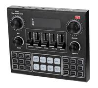 DECORNIJIA Cambiador De Voz Portátil V9 para Teléfono y Computadora, Mezclador De Audio Batería De 1200 Mah, Tarjeta De Sonido Multifunción Efectos Incorporados para Transmisión y Grabación