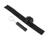 DECORNIJIA Campana de Oso y Silbato de Emergencia Negro, Set Portátil para Senderismo y Camping, Resistente al Agua, Equipo de Supervivencia para Seguridad al Aire Libre, Protección