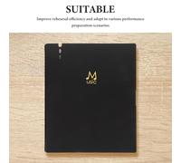 DECORNIJIA Carpeta de Partituras para Coro con Capacidad para Páginas Organizador de Música de Anillas Espiral Carpeta para Banda y Orquesta