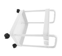 DECORNIJIA Carro de Almacenamiento Rodante Doble Capa Blanco con Ruedas Giratorias Estante Multiusos para Cocina Baño Dormitorio y Oficina Organizador Móvil Compacto