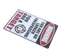 DECORNIJIA Cartel de Metal Decorativo 20X30 CM Diseño Vintage de Advertencia para Pared de Cocina y Cafetería, Placa de Hojalata Resistente Adecuado para Decoración Rústica en Hogar