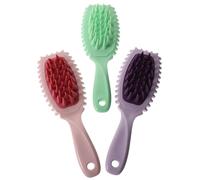 DECORNIJIA Cepillo De Champú De 3 Piezas Para El Cuero Cabelludo Exfoliante Capilar Masajeador De Cuero Cabelludo Peine Portátil De Silicona Cepillo De Masaje Capilar De Silicona