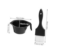 DECORNIJIA Cepillo y Bol para Teñir Cabello con Mango Resistente y Reutilizable Compacto para Salón y Doméstico Cerdas Flexibles para Aplicación Precisa de Tinte