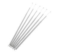 DECORNIJIA Cierrapuertas Automático Resorte de Tensión Metálico con Gancho para Puertas Interiores Pequeñas 1.0x7x360 Mm Paquete 6 Unidades, Herrajes para Cierre Automático, Uso