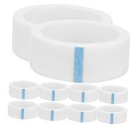 DECORNIJIA Cinta Adhesiva para Extensiones de Pestañas, 10 Rollos, Tejido No Tejido, Color Claro, Uso Diario