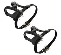 DECORNIJIA Cinturón Correa para Pedales de Bicicleta de Carretera Clip para Puntera Antideslizante Arnés Negro para Calapiés Accesorio para Control y Seguridad en Ciclismo