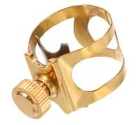 DECORNIJIA Clip de Ligadura de Metal para Saxofón Accesorio Profesional Resistente y Ligero Mejora la Sujeción y Calidad de Sonido para Músicos de Saxofón