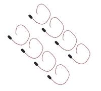 DECORNIJIA Clip Portapilas Tipo I para Batería de 9v Cable Rígido de 300 MM con Conector de Hebilla 8 Unidades Adaptador para Captadores en Proyectos Electrónicos y Audio Profesional
