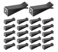 DECORNIJIA Clips para Aire Acondicionado de Coche 50 Piezas Clip Negro Plano para Ventilación de Vehículo Soporte Duradero para Ambientador y Difusor de Aromaterapia Compatible Todos los