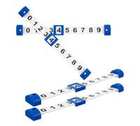 DECORNIJIA Contador de Puntuación de Futbolín 4 Unidades Marcador de Mesa Futbolín Plástico Duradero Números Grandes Legibles Accesorio para Mesas de Estándar Uso en Sala de Juegos