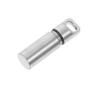 DECORNIJIA Contenedor de Acero Inoxidable para Medicinas Resistente al Agua y Sellado Organizador Compacto para Camping Mini Porta Llaves Multiusos Mediano