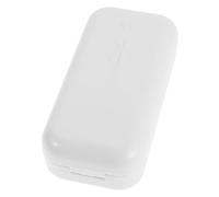 DECORNIJIA Cortador y Triturador Portátil de Pastillas para Viaje Caja Divisora de 1/4 1/2 y 1/3 Pastillero Compacto Blanco para Organizar Medicamentos en Bolso y Bolsillo