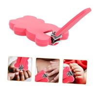 DECORNIJIA Cortaúñas para Bebés con Mango de Silicona Antideslizante Diseño Seguro y Compacto para Recién Nacidos Herramienta Manual de Manicura Infantil Fácil de Usar y Transportar