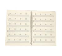 DECORNIJIA Cuaderno de Partituras de Guitarra A4 Portátil Papel Resistente Libro de Acordes para Músicos y Estudiantes Libreta Musical para Clases y Práctica