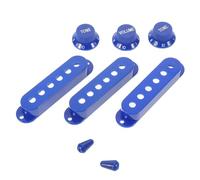DECORNIJIA Cubiertas para Pastillas de Guitarra Eléctrica y Perillas de Volumen Kit de 8 Piezas Color Azul Protección contra Polvo y Humedad para Accesorios de Guitarra Ajuste Preciso de