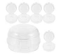 DECORNIJIA Cubiertas Transparentes para Perillas de Estufa de Gas 6 Unidades Protectores Resistentes al Calor y Aceite Cubierta para Placa y Perilla de Gas Seguridad Infantil para Cocina