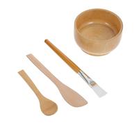 DECORNIJIA Cuenco Facial de Madera Natural para Mascarillas DIY Reutilizable Seguro y Fácil de Limpiar para Cuidado Facial