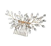 DECORNIJIA de Boda con Diseño de Cristales de Imitación Accesorio de Cabello Delicado para Novia y Damas Elegante Tocado para Eventos Bodas y Promesas Adecuado para Tipo y Color de Cabello