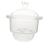 DECORNIJIA Desecador de Vidrio al Vacío para Laboratorio Frasco de Secado Resistente Químicos Superficie y Pulida Práctico y Duradero para Experimentos Científicos